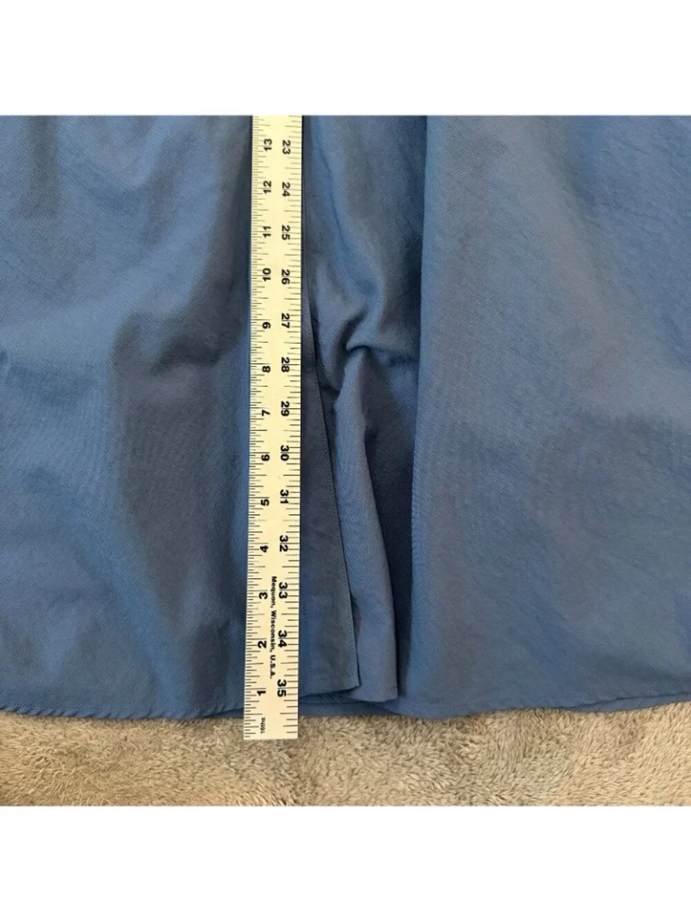 Vintage REI Nylon Maxi Skirt Button Front Womens SMALL
